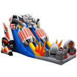Коммерческий надувной батут-горка "Робот" 15*8*10 м