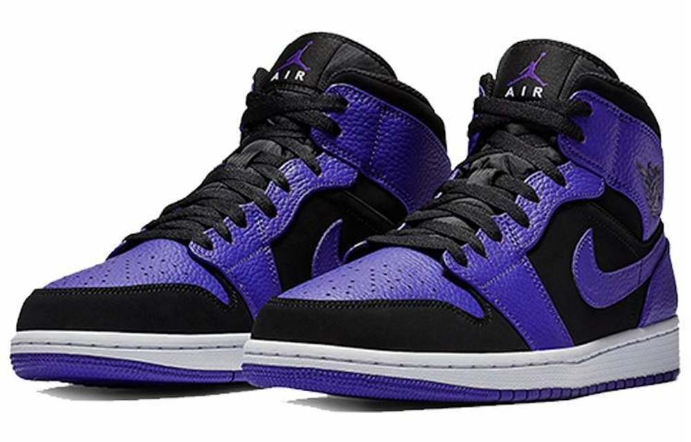 Кроссовки Jordan Air Jordan 1 Mid Black Dark Concord