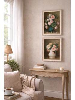 Картина на стену "Винтажный букет" 37×47 см холст