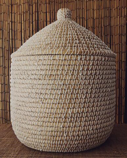 Zara Home Корзина изо льна, цвет бежевый, 42 см