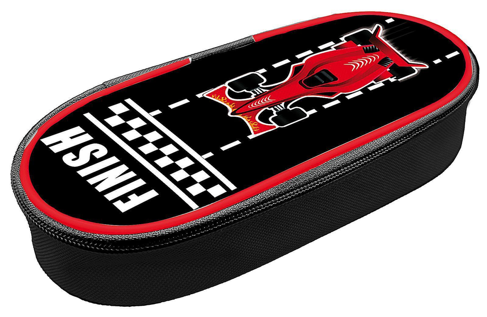 Пенал-косметичка объемный, жесткий, печать на ткани 210/85/50 "Финиш 2025" (Пчелка)