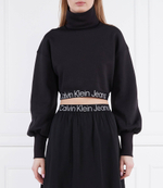 Гольф CONTRAST TAPE LOOSE ROLL NECK CALVIN KLEIN JEANS - черный(J20J220436)