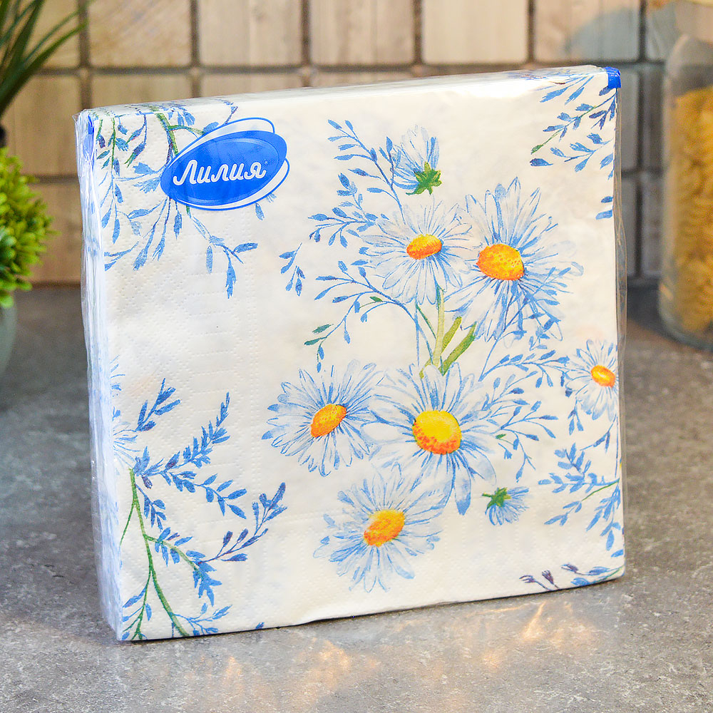 Салфетки 33*33см 20 листов 2-слойные "Прелесть"