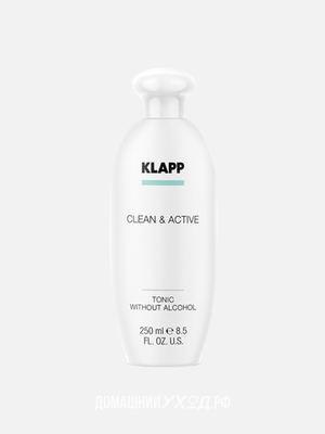 Тоник без спирта Tonic without Alcohol Clean&Active, Klapp, 250мл