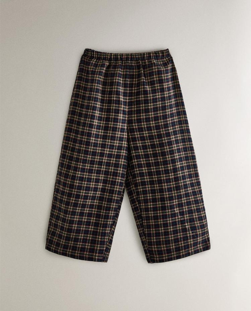 ZARA HOME ДЕТСКАЯ ПИЖАМА В КЛЕТКУ, ТЕМНО-КРАСНЫЙ