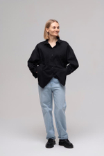 Рубашка oversize, Черный