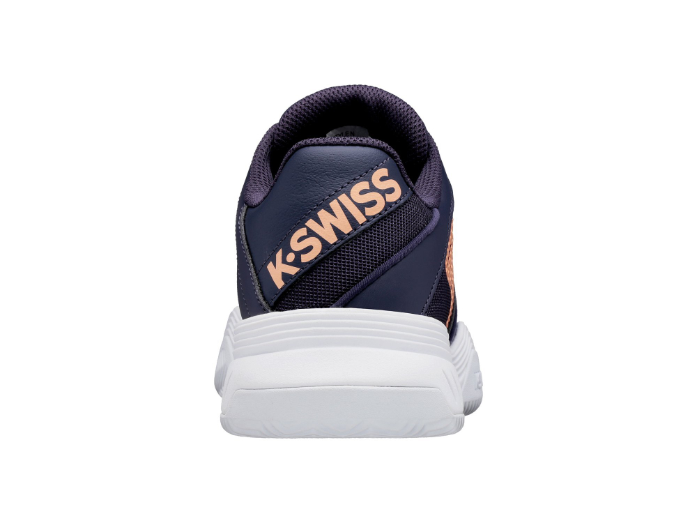 Женские Кроссовки теннисные K-Swiss Court Express Women - graystone/peach nectar/white