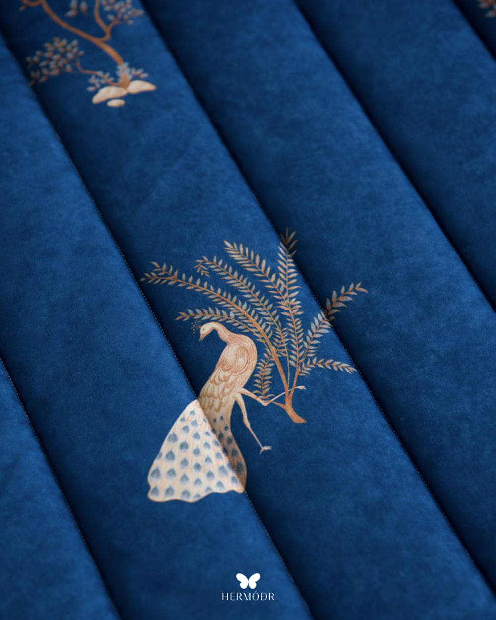 Комплект стеганного покрывала и 3 наволочек Soufiyan Chang Va ood Navy Hermodr 130220323 Иран