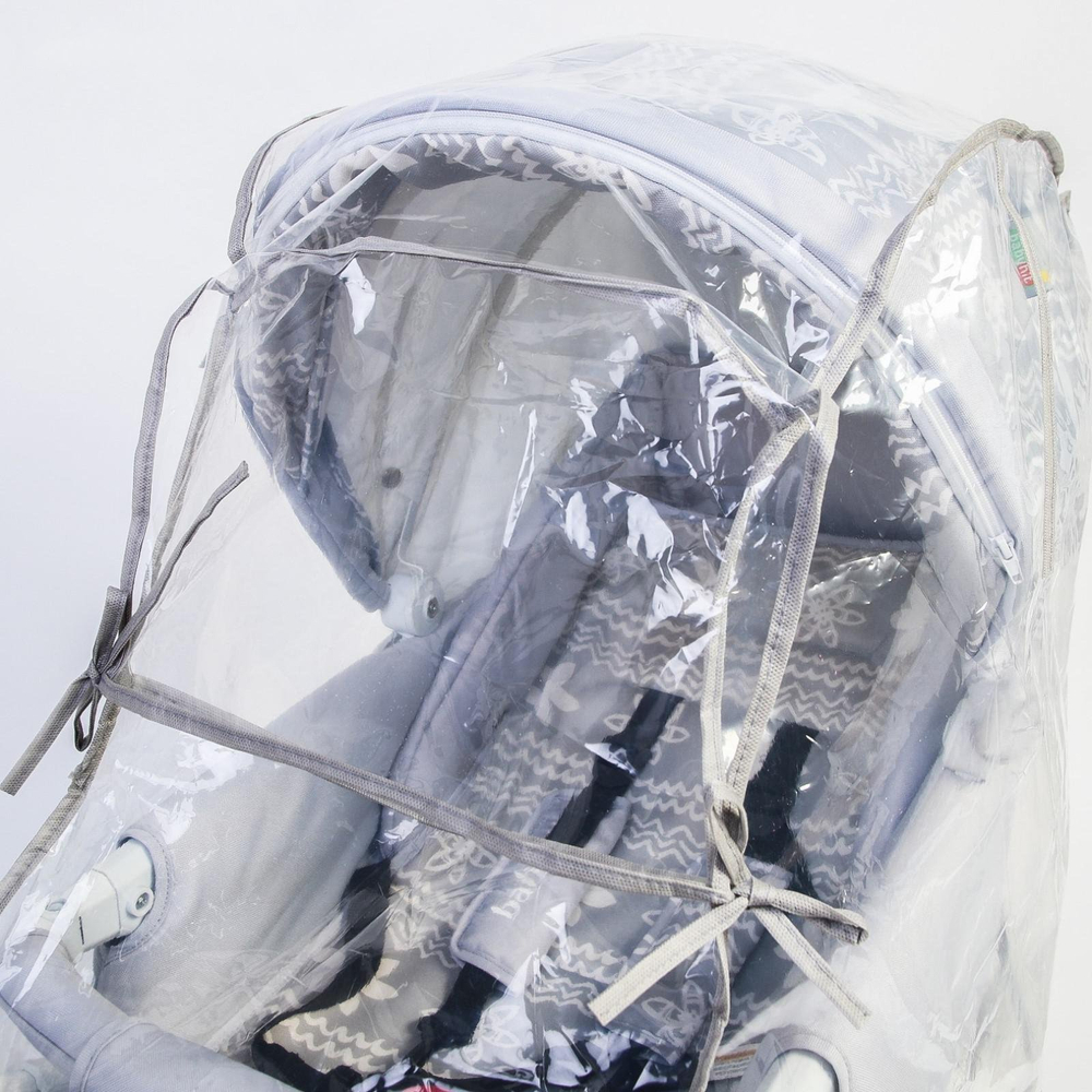 4940755 Дождевик на коляску люльку, ПВД кристалл