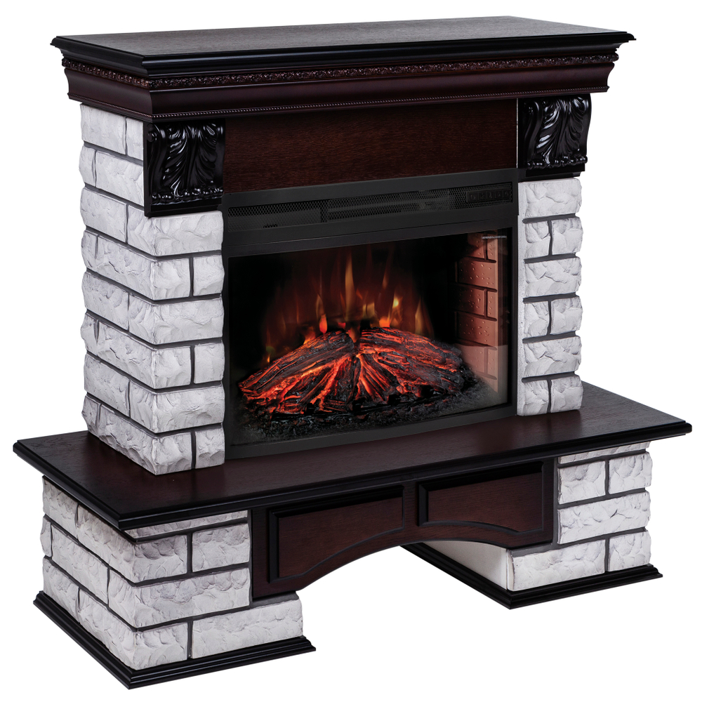 Каминокомплект Real Flame Country Lux Rock 25/25,5 AO с очагом Firefield 25