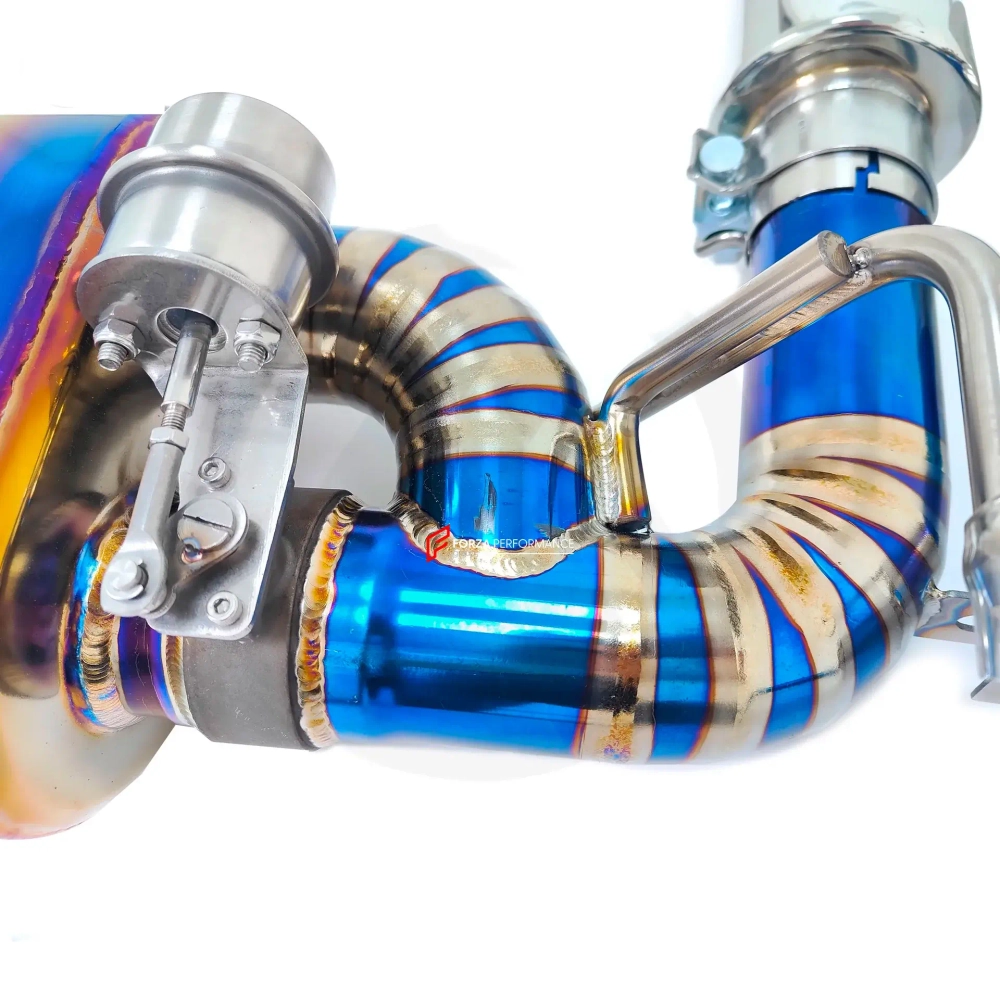 Титановая выхлопная система с заслонками для Porsche 718 982 Cayman/Boxster 2.0T 2016+ Порше Бокстер Кайман