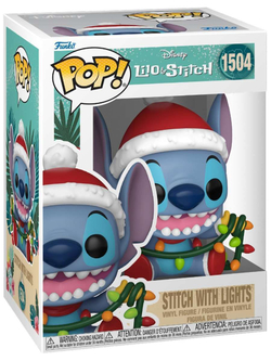 Фигурка Funko POP! Disney Lilo & Stitch Holiday Stitch with Lights (1504) 80038