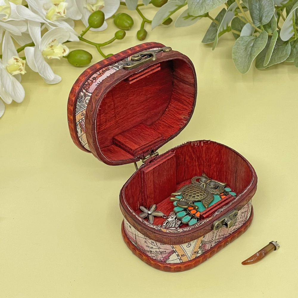 Сундук - шкатулка из дерева «SERKATTO», цвет как на фото, 11*8*8см