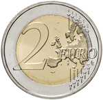 2 евро 2021  Германия Саксония-Анхальт. Магдебургский собор. Двор F UNC