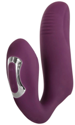 Фиолетовая вибронасадка на палец Helping Hand (Цвет: фиолетовый)