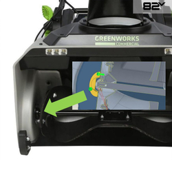 Снегоуборщик аккумуляторный Greenworks Арт. 2603307, 82V, 56 см, бесщеточный