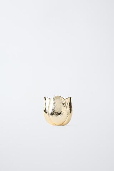 ZARA СУМКА-ТЮЛЬПАН, ЗОЛОТИСТЫЙ