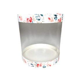 Шляпная упаковка РОЗЫ д. 12 см высота 12 см.