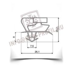 Уплотнитель для холодильника SHARP SJ-691N-BE м.к 730*520 мм (017 АНАЛОГ)