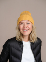 Шапка вязаная весенняя/осенняя МУЛА (Медовый)