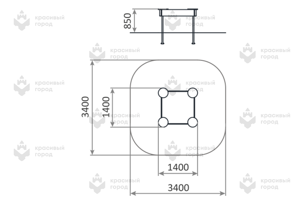 Песочница простая для детей с ОВ