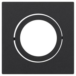 Встраиваемый светильник алюминиевый ЭРА KL87 BK MR16/GU5.3 черный