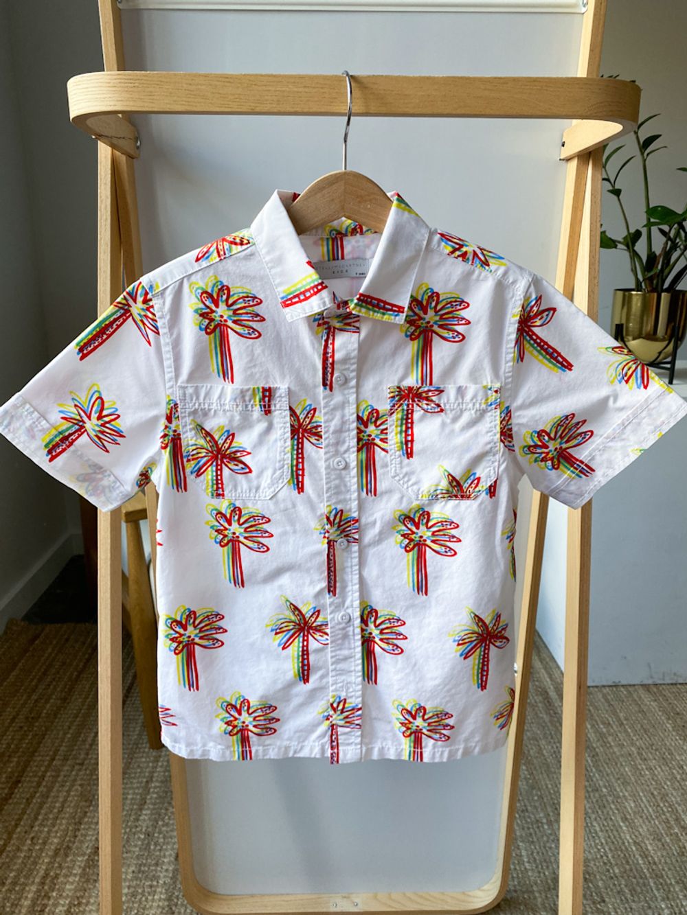 Новая хлопковая рубашка Stella Mccartney, 128