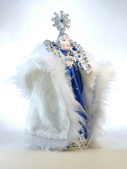 Кукла сказочная фарфоровая Снежная королева Х. К. Андерсена
