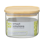 Банка для хранения квадратная glass bamboo,1 л