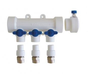 Коллекторы с воздухоотводчика KALDE 4 вых/синий