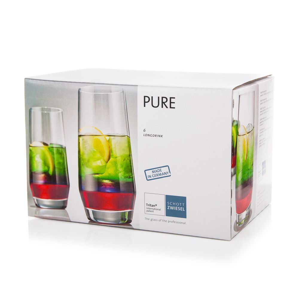Набор стаканов для коктейля 6шт 542мл Schott Zwieswl Pure Германия упаковка