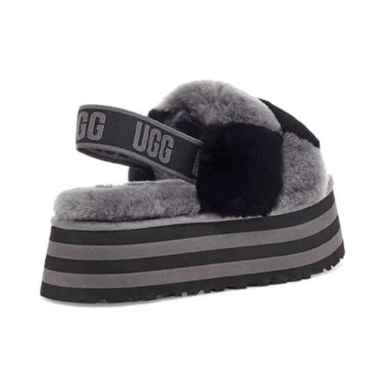 Ugg Disco Checker Slide 'Black Grey'