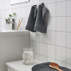 IKEA FREDRIKSJÖN  (ИКЕА ФРЕДРИКСЙÖН)  -  Полотенце, темно-серый, 30x30 см