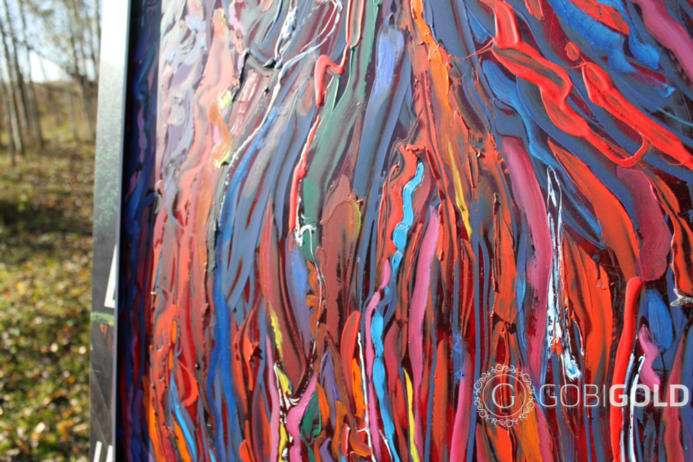 Картина ручной работы "НАДЕЖДА" (абстракция) - 2-х сторонняя