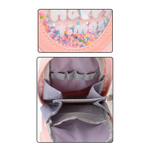 Пенал-сумка Basir без наполнения, 10*22*6 см, серия "Happy Times", 3 отделения на молнии