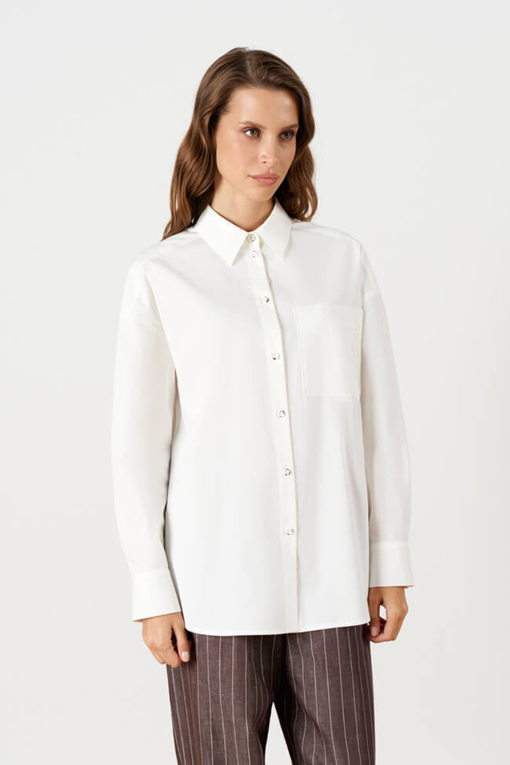 23267 Блузка женская (молочный)