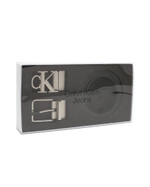 двухсторонний кожаный ремень classic + monogram belt 35mm CALVIN KLEIN JEANS - черный(K50K509914)