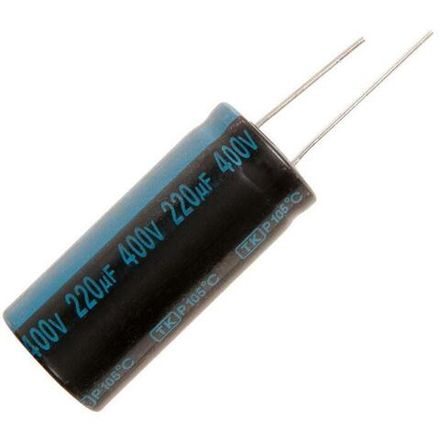 Конденсатор электролитический 400 В 220 мкФ "Jamicon" 22x49мм 105 град.