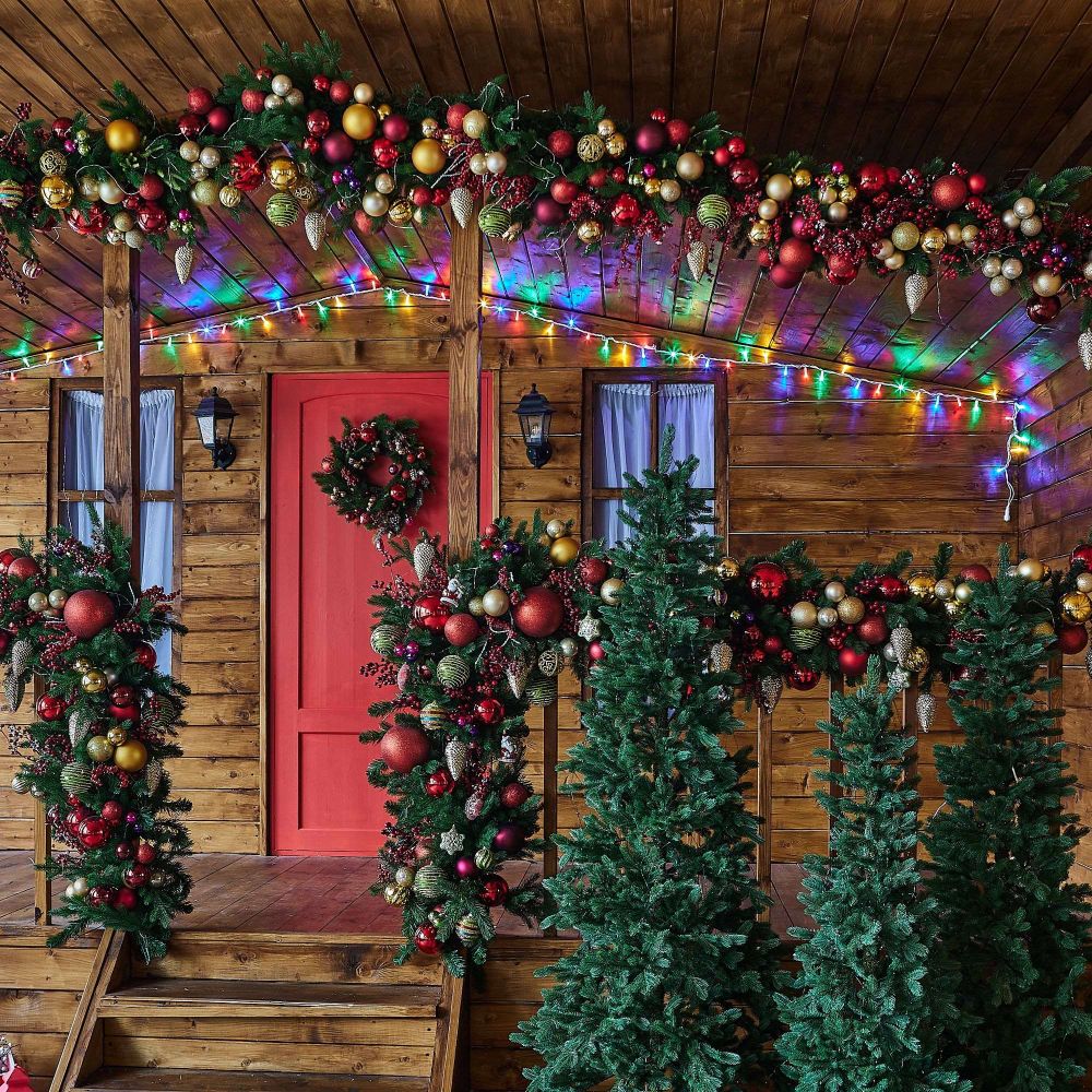 ULD-S1000-120-DWA MULTI IP67 Гирлянда светодиодная с контроллером. 120 светодиодов. 10 м. разноцветная. IP67. провод белый