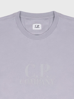 Футболка C.P. Company Jersey 30/1 Logo Shadow Grey