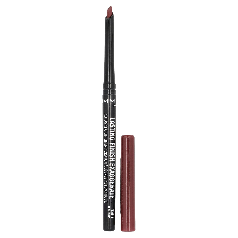 Rimmel London, Lasting Финиш, Exuggerate, автоматический контурный карандаш для губ, оттенок 064 Obession, 0,35 г (0,012 унции)
