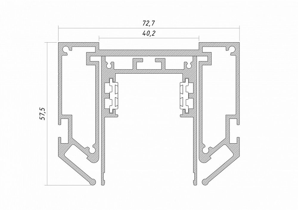 Профиль-держатель 6063 TrackLine Track STC 0611301