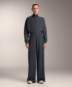 Oysho Куртка с асимметричной полосой из ткани с модалом, асфальтовый