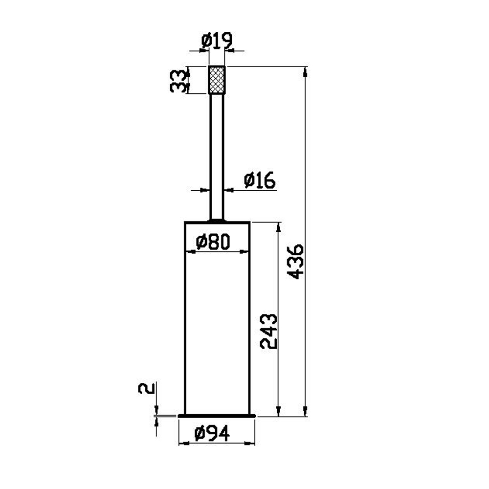 Ёрш Напольный Uno Matt White