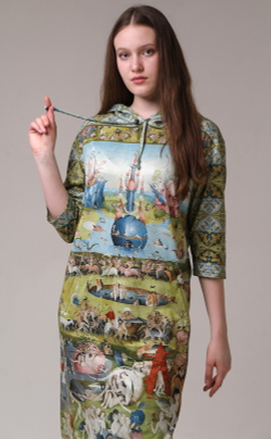 Платье "Сад земных наслаждений", по мотивам триптиха Иеронима Босха
