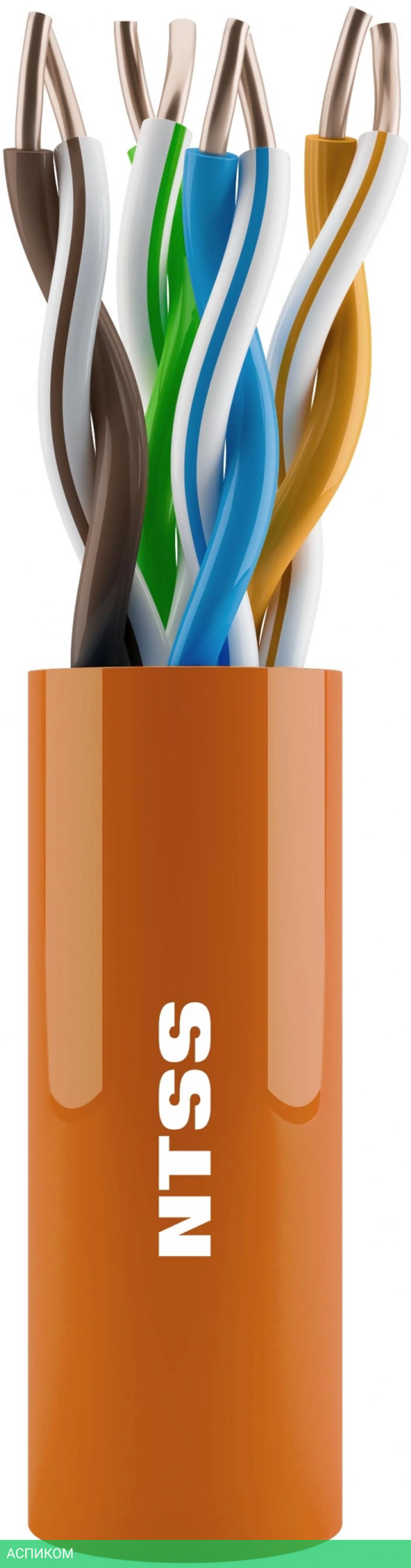 Кабель информационный NTSS NTSS-IN-UTP4-6-LSZH-GY 305м серый