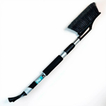 Щетка для снега телескопическая со съемным скребком, 67-87см cyber black "Techno"