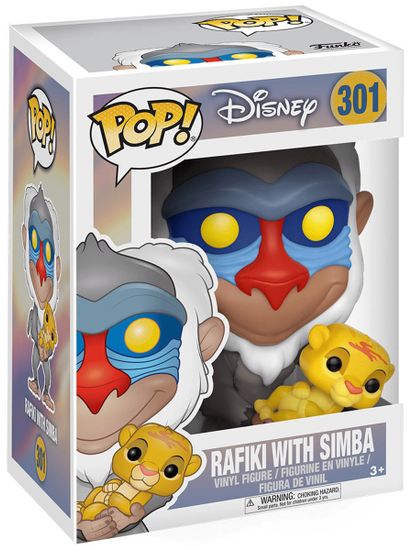 Фигурка Funko POP! Disney The Lion King Rafiki w/ Baby Simba (301) 20095 / Фигурка Фанко ПОП! по мотивам мультфильма "Король Лев", Рафики и Симба