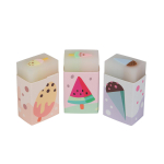 Ластик "HappyGraphix. Пломбирное мороженое", 3 цвета (Bruno Visconti)