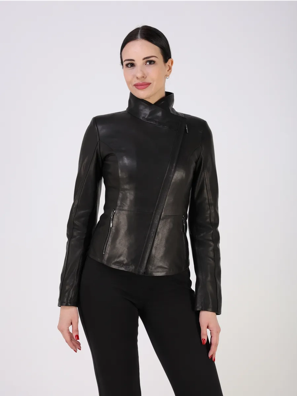 Кожаная куртка демисезонная косуха натуральная